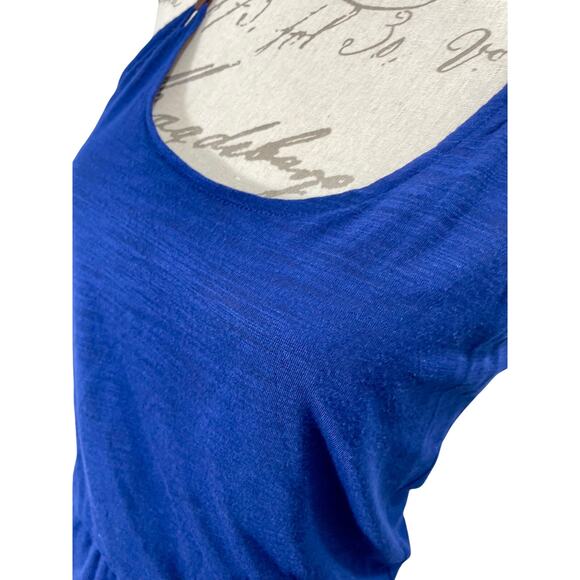 Anthropologie The Addison Story Navy Blue Boho Maxi Dress Sz Small - Picture 9 of 11